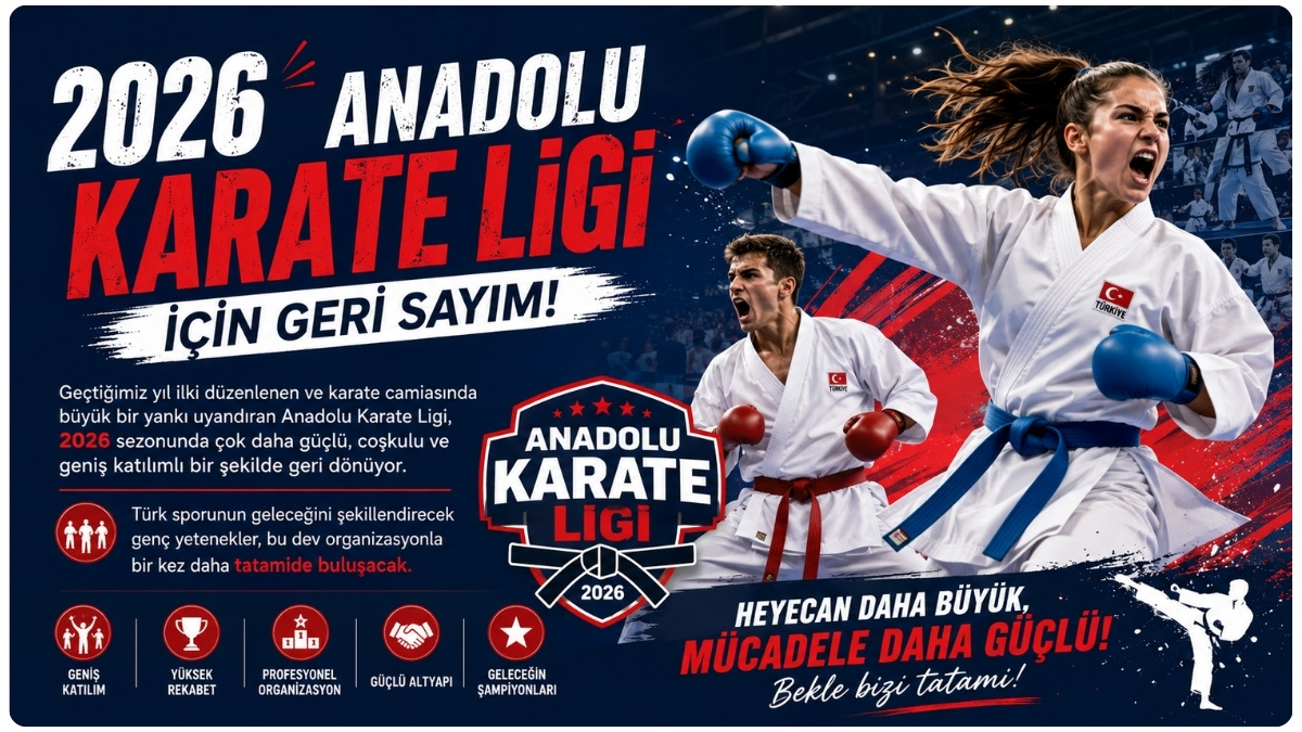 2026 Anadolu Karate Ligi İçin Geri Sayım!