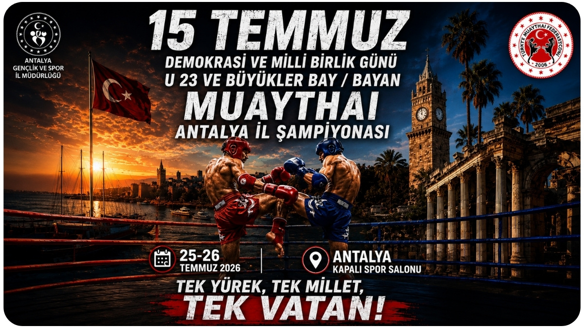 Antalya Muaythai'de Tarihi Yenilik: U23 Ringde, Elit Büyükler Tatamide Yarışacak!