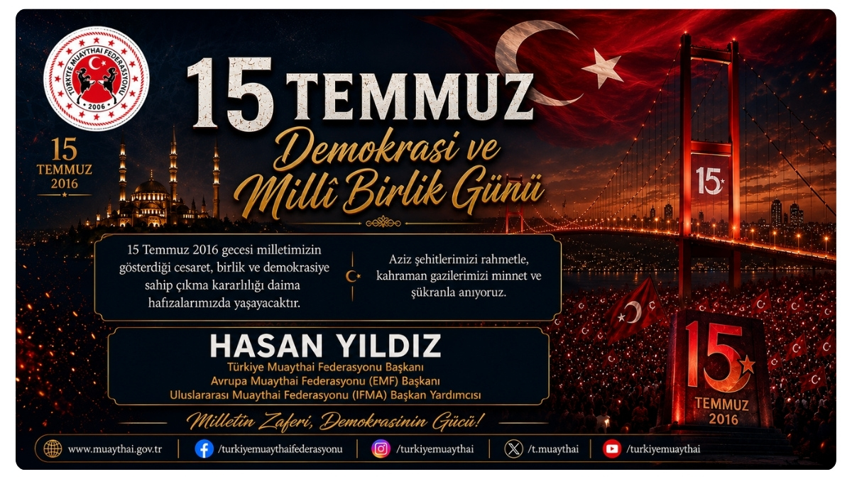 Hasan Yıldız'dan 15 Temmuz Demokrasi Ve Millî Birlik Günü Mesajı
