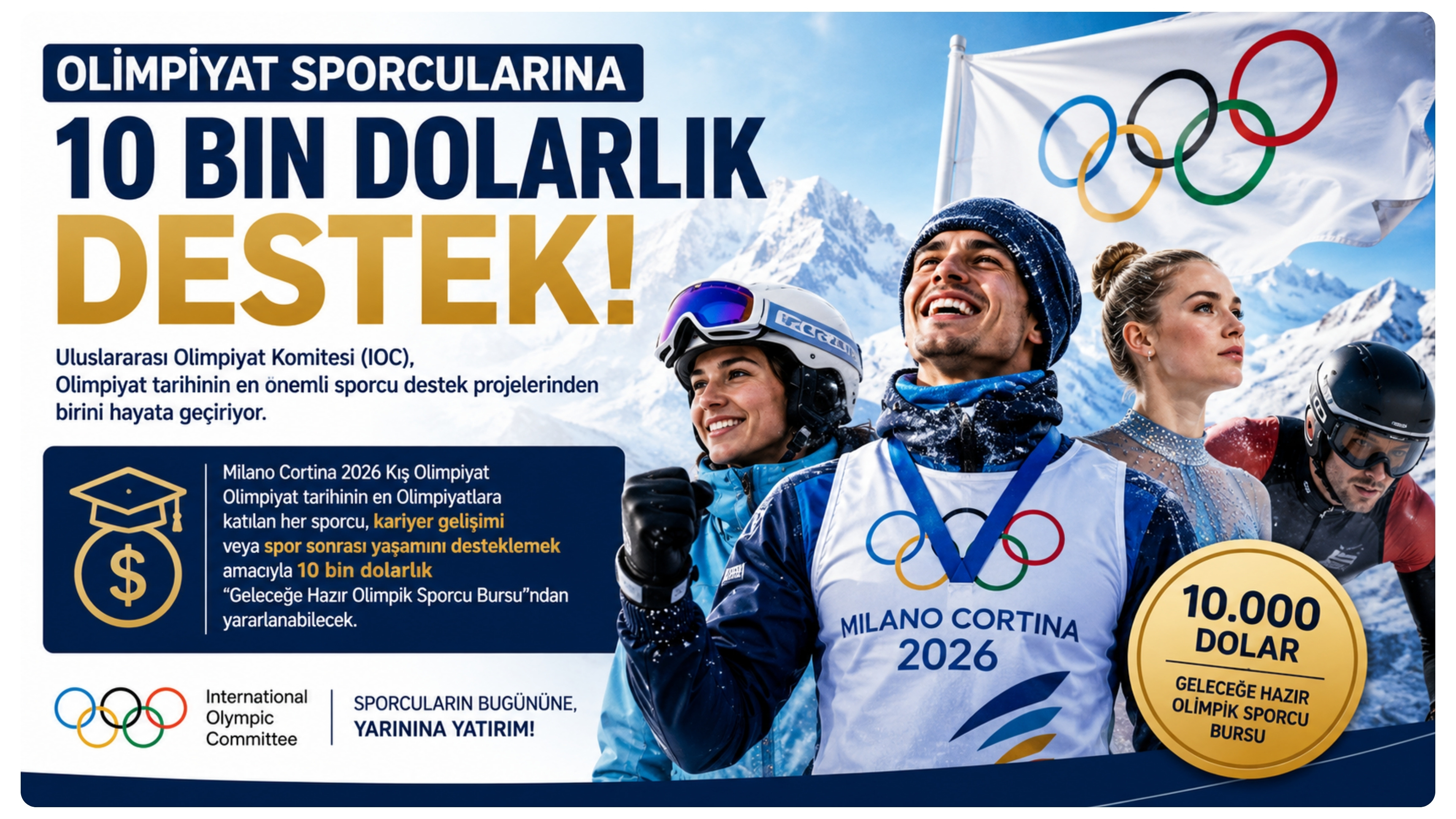 Olimpiyat Sporcularına 10 Bin Dolarlık Destek: IOC'den Tarihi Burs Programı