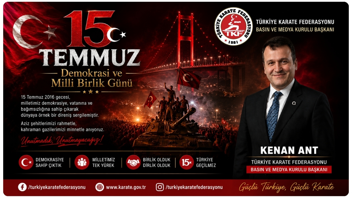 Kenan Ant'tan 15 Temmuz Demokrasi Ve Milli Birlik Günü Mesajı