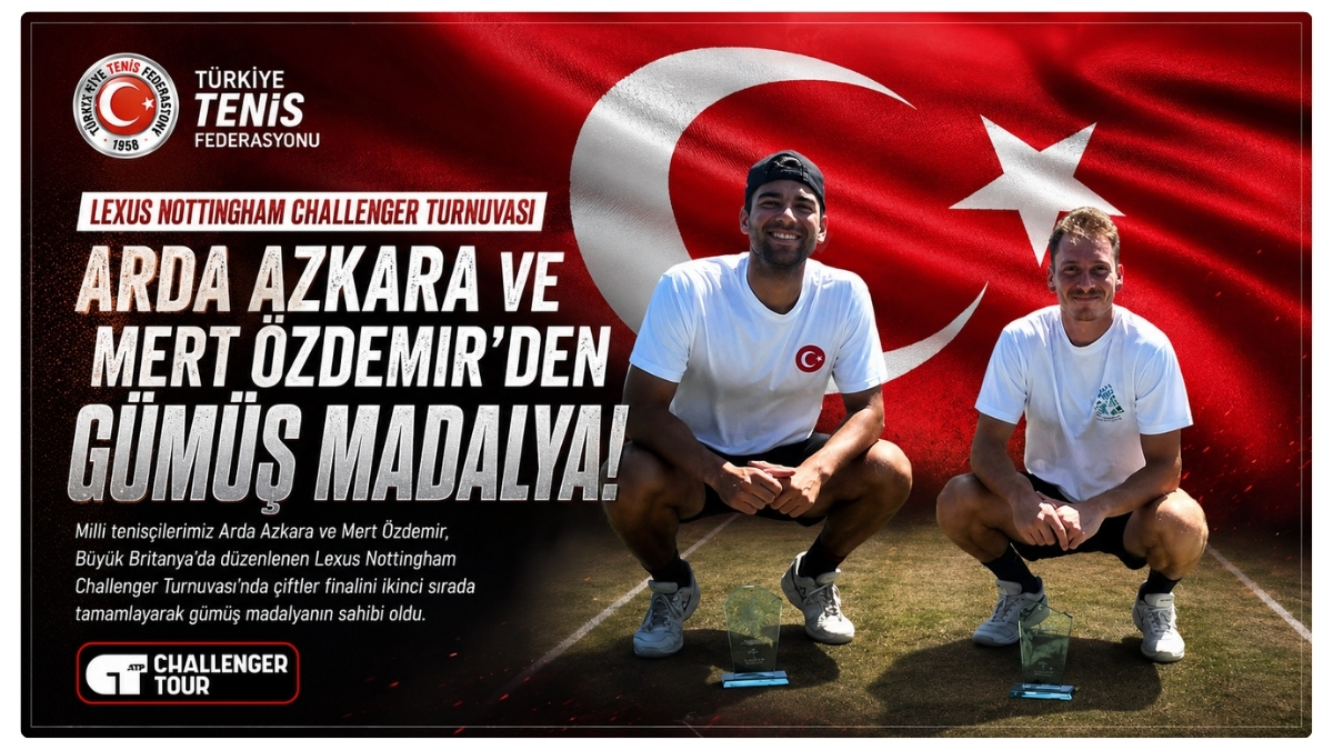 Milli Tenisçiler Arda Azkara Ve Mert Özdemir'den Nottingham Challenger'da Gümüş Madalya