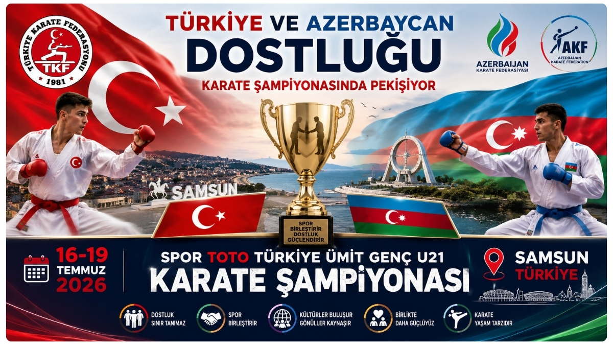 Sportoto Türkiye Ümit Genç U21 Karate Şampiyonası Samsun'da!