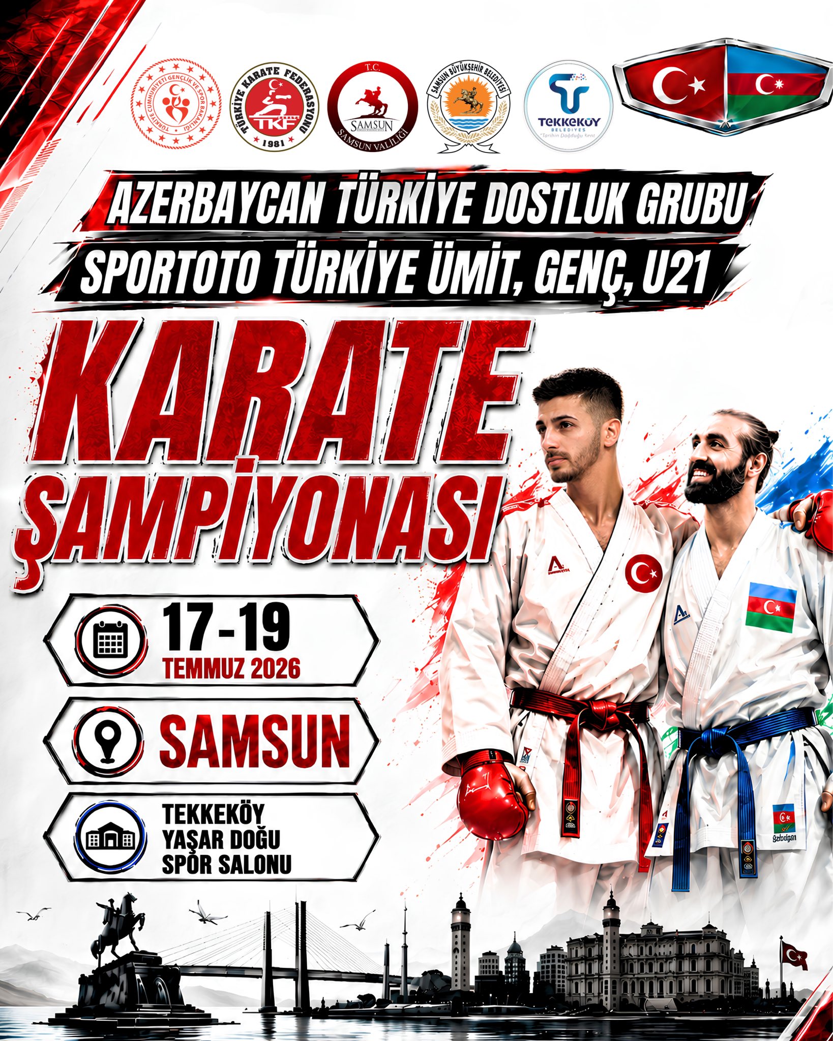 Karate heyecanı Samsun’da yaşanacak!