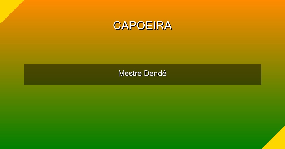 Mestre Dendê